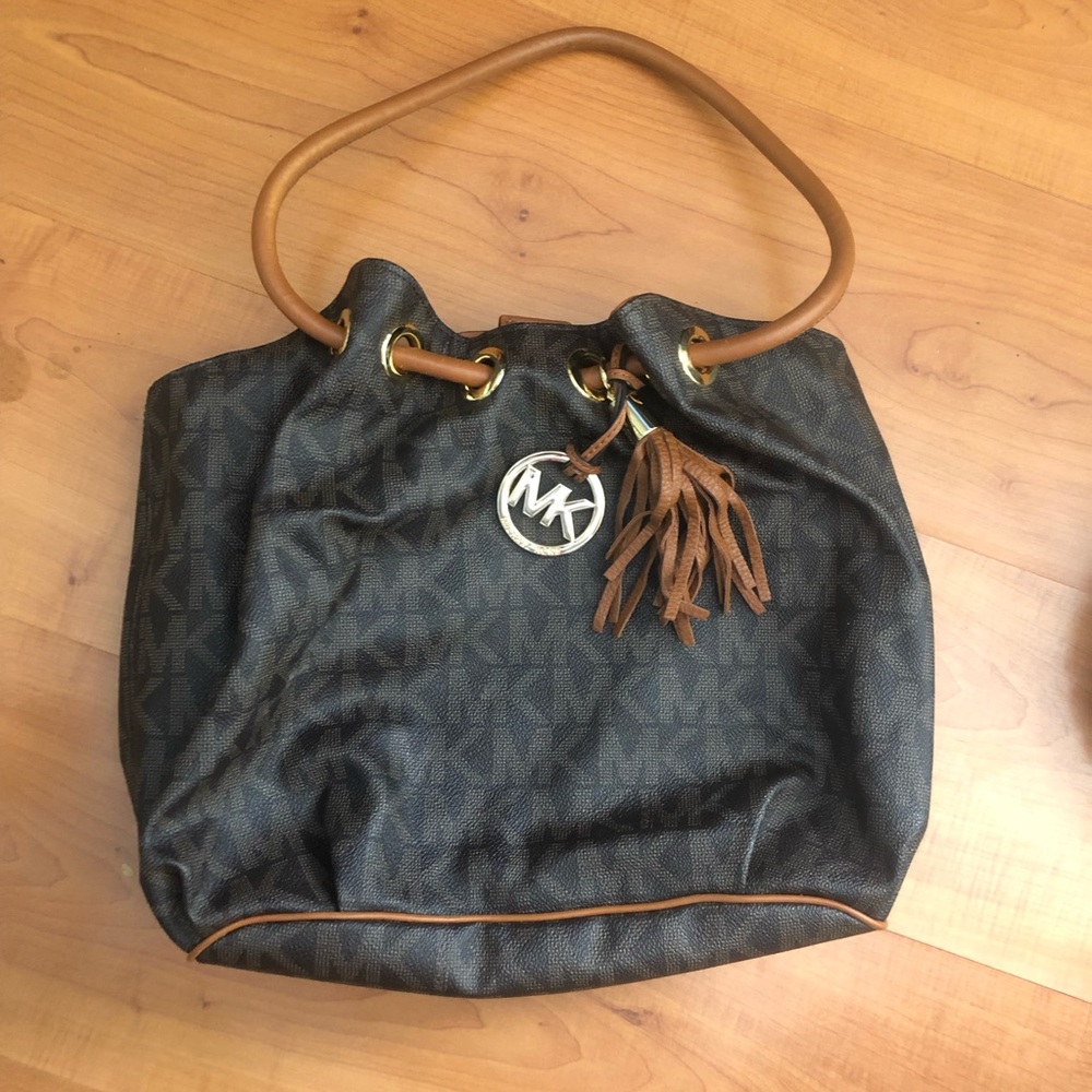 Michael Kors brown leather purse